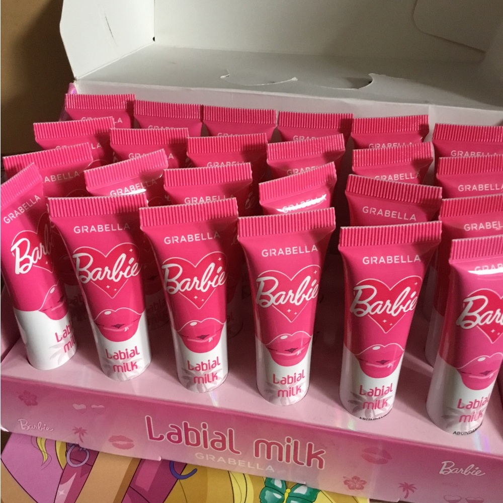 Abella Barbie Labial Milk Lip Cream - Bright Pink Tubes (Pack Display)